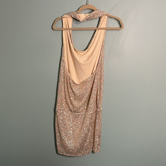 Lovers and Friends Lyon Halter Dress Sequin - Picture 6 of 10